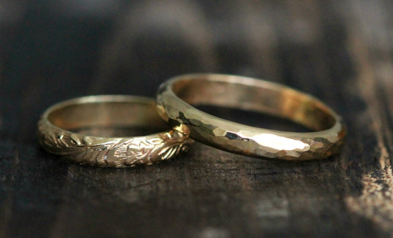 his-hers-couples-ring-set-14k-gold-wedding-band-engagement-ring-set-gc01-w-secret-message-by-pale-fish-ny